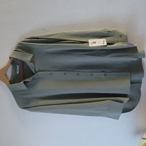 Cisono the woven collection Oversized button shirt Sage Blouse